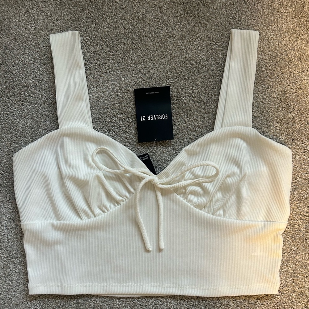 Forever 21 white crop top